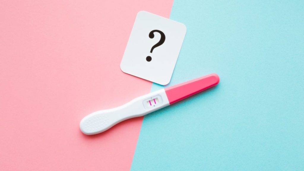 calendário menstrual e teste de gravidez