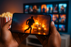 Mobilusis telefonas kino projekte